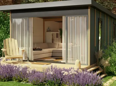 mini maison en guise de studio habitable avec toutes les commodités pour un projet d'hébergement touristique dans le sud de la France