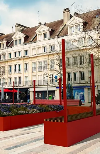 jardinière pour aménagement extérieur, villes, jardins publics