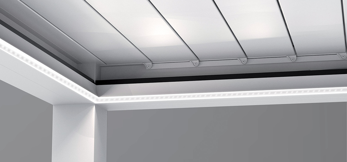 Eclairage bandeau led périphérique pour pergola