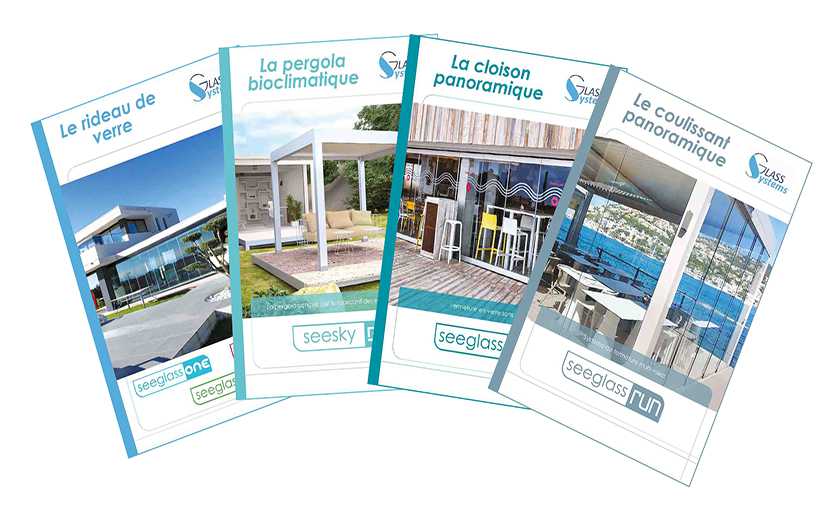 Couvertures des catalogues des produits Glass Systems Couvertures catalogues produits