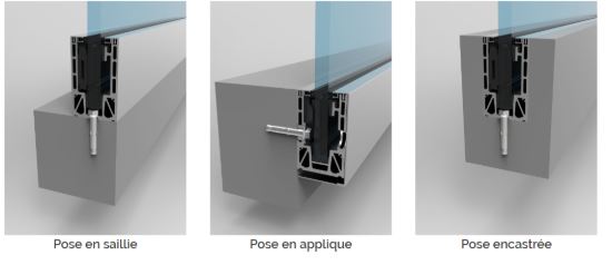 Profilé bas du garde-corps