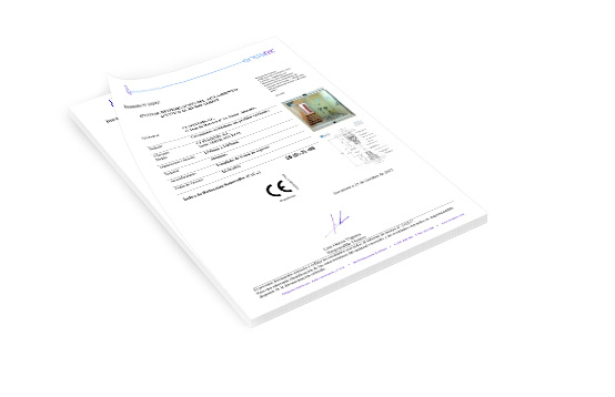Certificats de tests produits Glass Systems