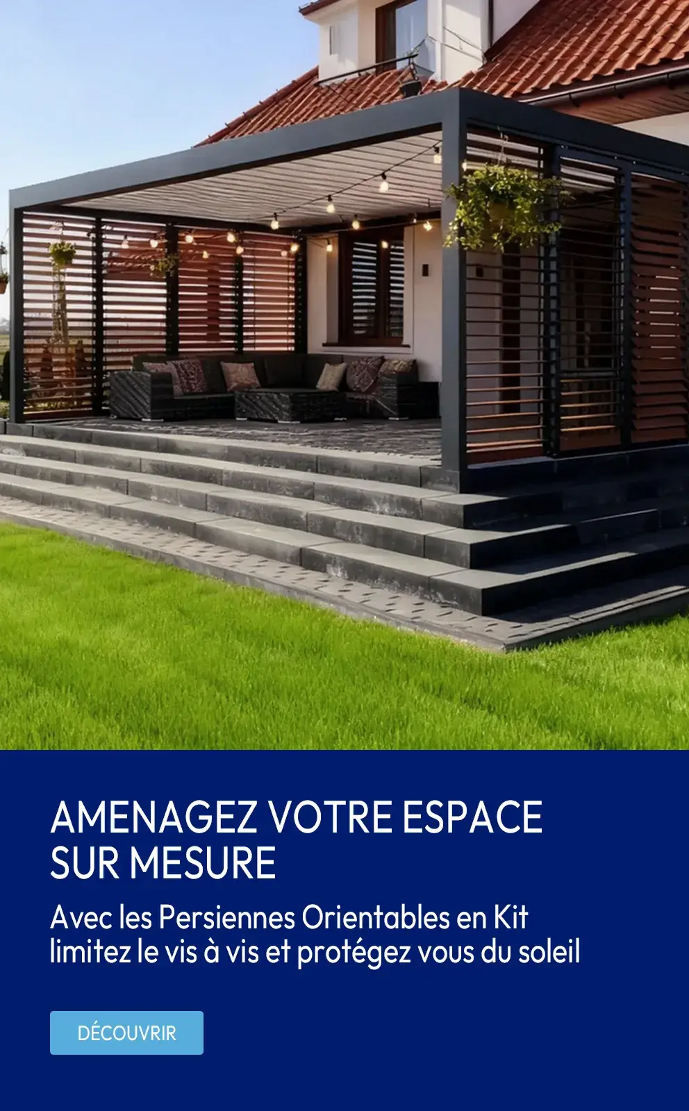 Des persiennes orientables en kit