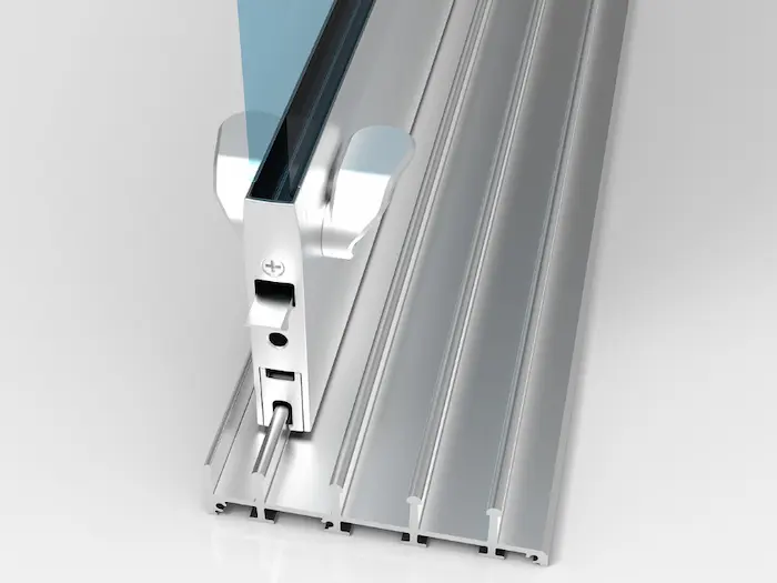 Accessoire optionnel avec le système de double verrouillage des vantaux en intérieur et en extérieur