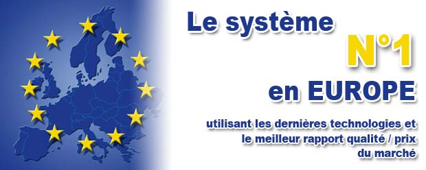 Rideau de verre système européen