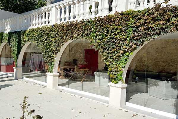 Terrasse en voute fermée avec le Coulissant Panoramique