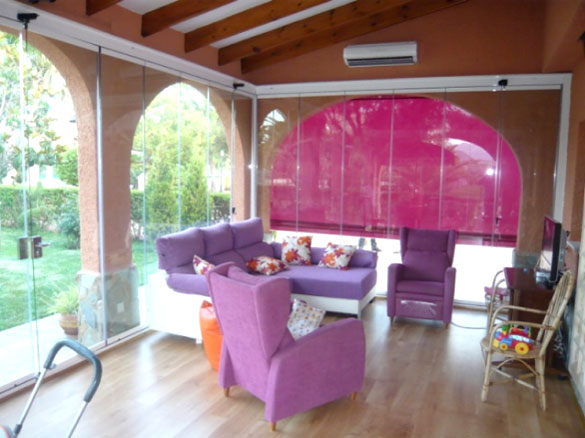 Fermeture terrasse en verre