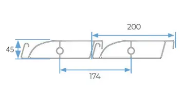 lames format standard et inclinable sur le toit ombragé du Glass Concept pour l'aménagement extérieur