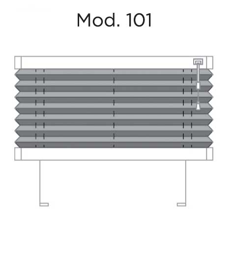 Modèle 101 du store plissé Habitat SUN
