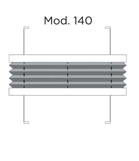 Modèle 140 du store plissé Habitat SUN