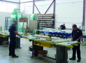 Fabrication du rideau de verre