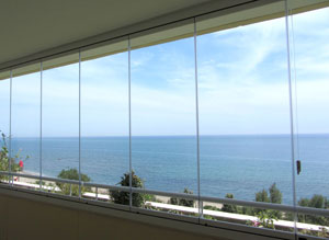 Vitrage pour balcon