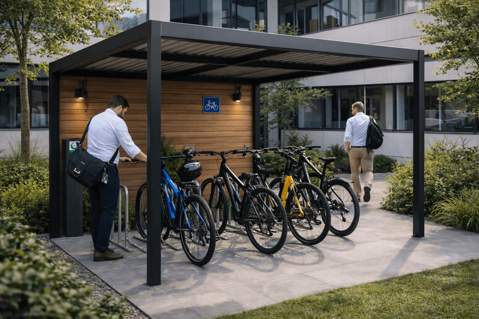 configuration de la pergola bioclimatique autoportée Glass Systems