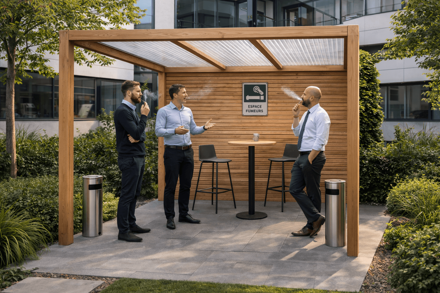 pergola bioclimatique autoportée Glass Systems par 4 poteaux