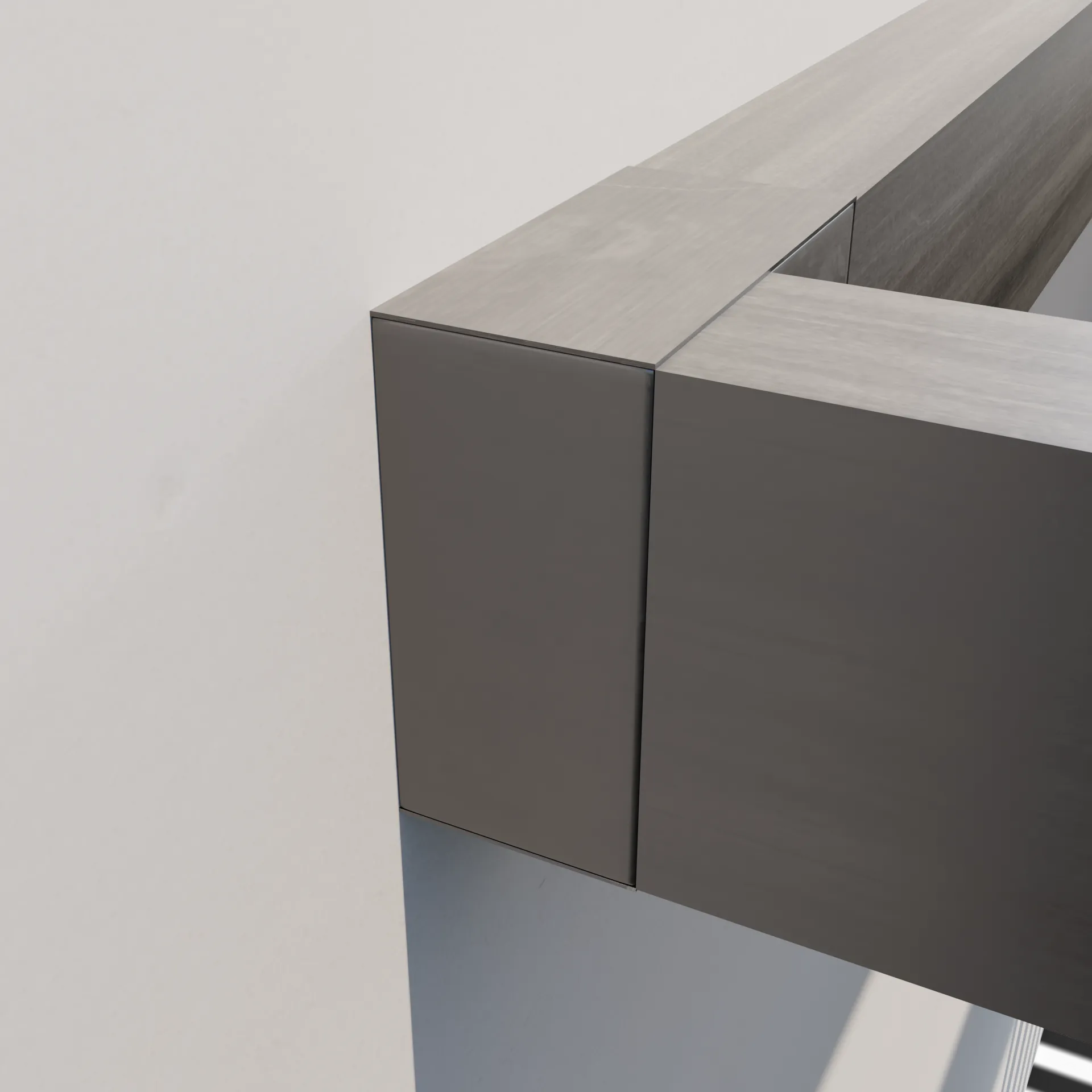 Poteau déporté, équipement optionnel de la Pergola toit en verre panoramique