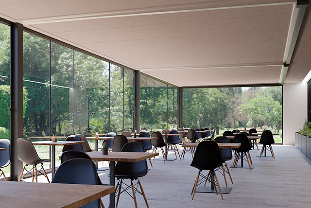 Pergola pour terrasse de restaurant
