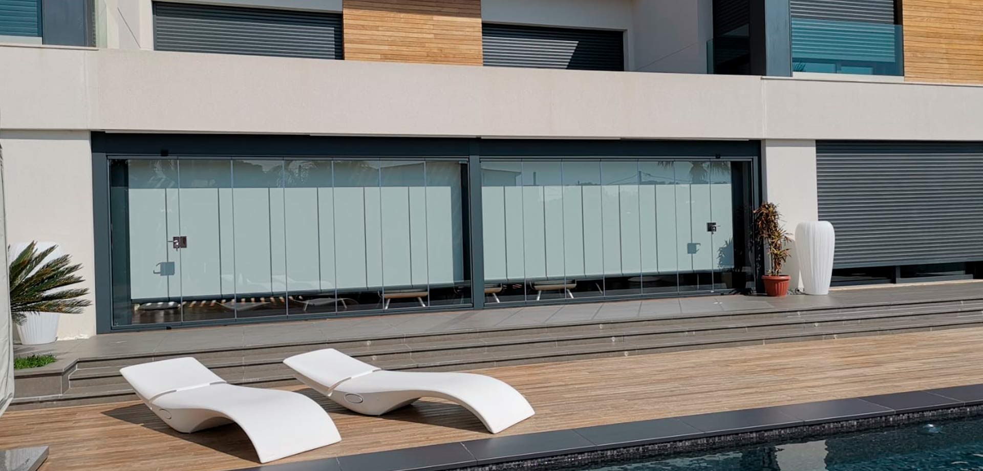 Store Vertical Habitat ZIP pour pergola