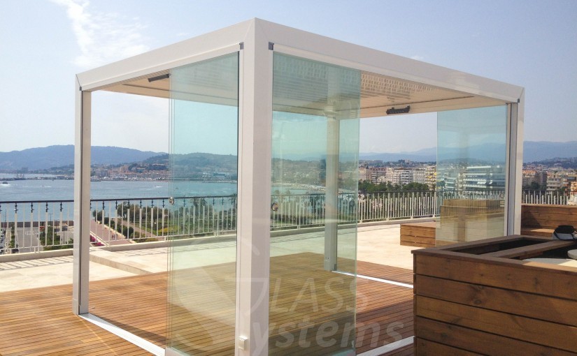 fermeture verre pour pergola