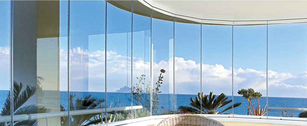 rideau de verre terrasse