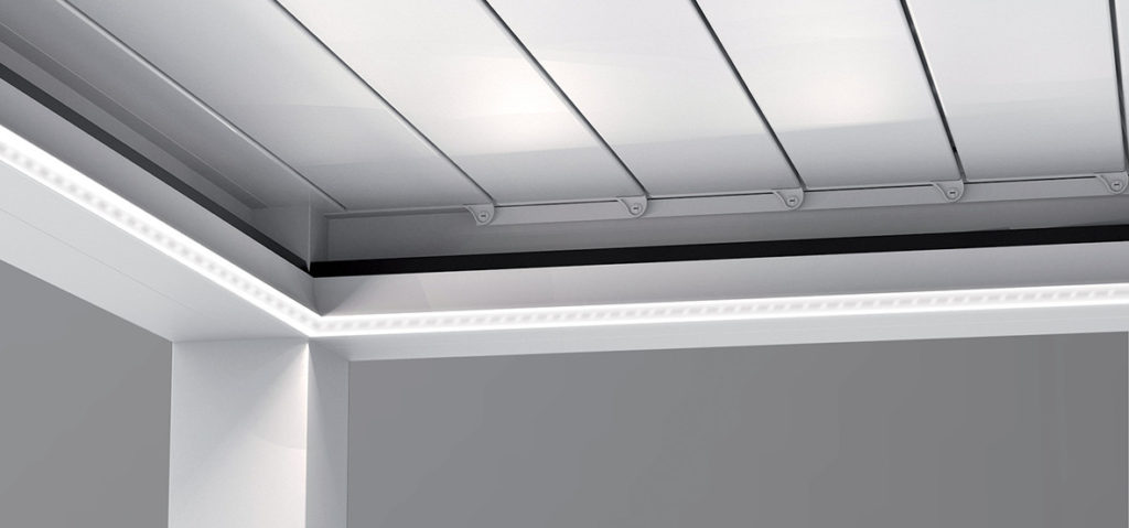 Eclairage à bandeau LED pour pergola