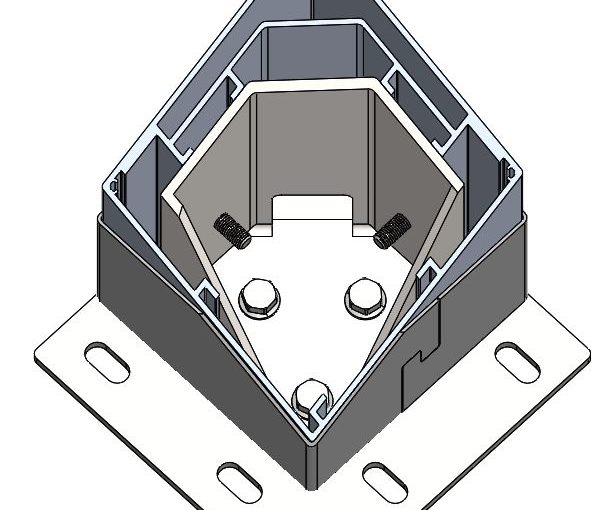 Support réglable pour pergola