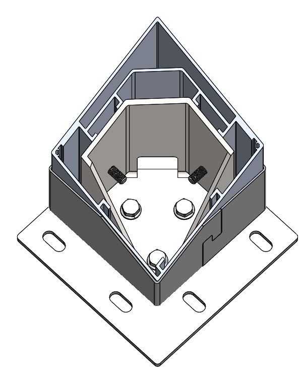 Support réglable pour pergola