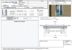 formulaire devis commandes Balustrade en Applique