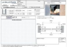 formulaire devis commandes Balustrade entre murs