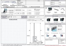 Formulaire devis/commandes Garde-Corps en verre - Déporté