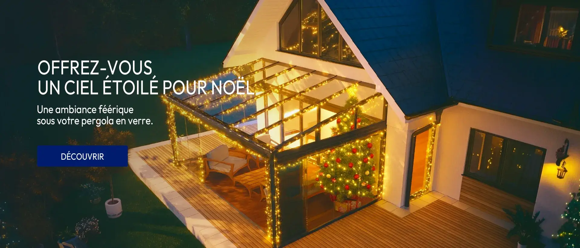 la Pergola à Toiture Modulable pour voir les étoiles.