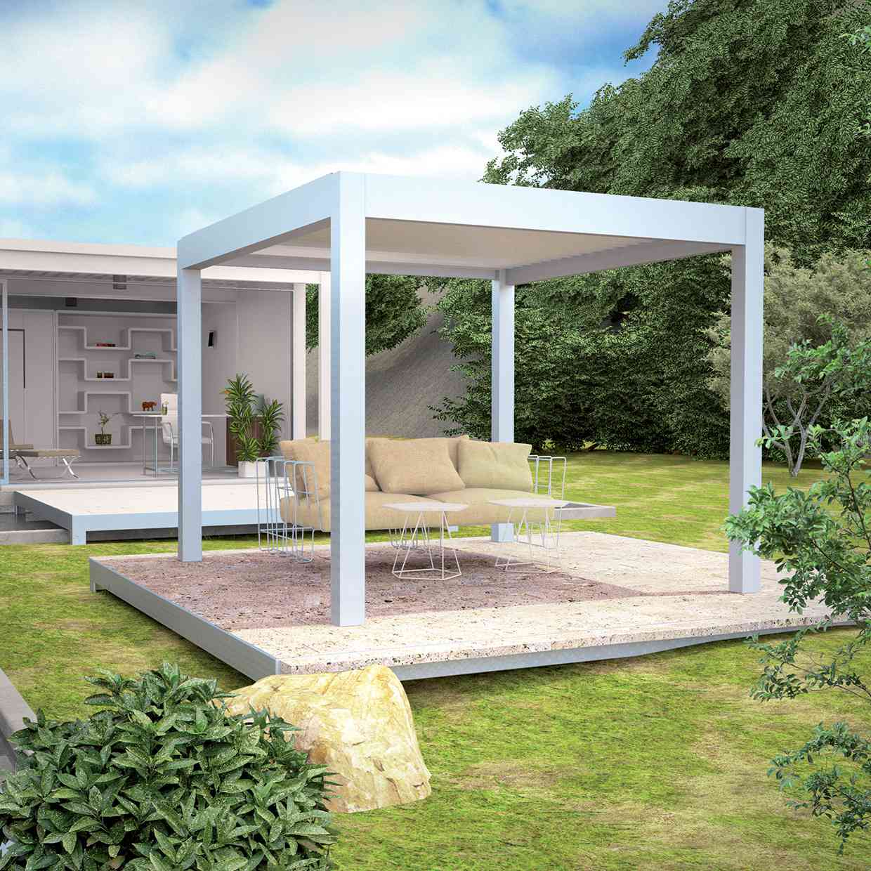 Couvrir une terrasse d'un établissement type CHR avec une pergola bioclimatique ou carport