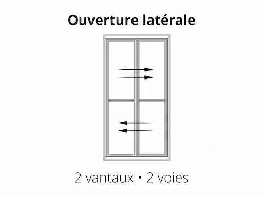 Moustiquaire Coulissante Extérieur Amovible Glass Systems pour porte-fenêtre