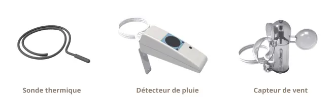 Kit de capteurs météorologiques pour fonctionnement automatique des lames orientables de la Pergola Bioclimatique Glass Systems