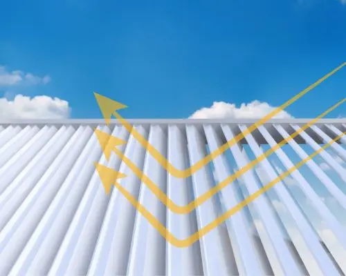 Fonction des lames orientables de la Pergola Bioclimatique sur la protection solaire