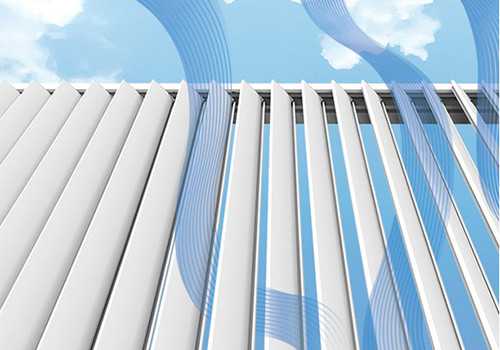 Ventilation de pergola bioclimatique à lames orientables