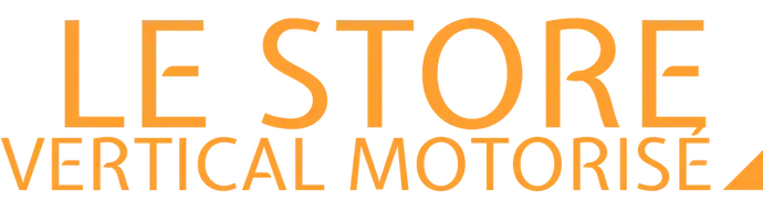Logo Store Vertical Motorisé pour extérieur par Glass Systems