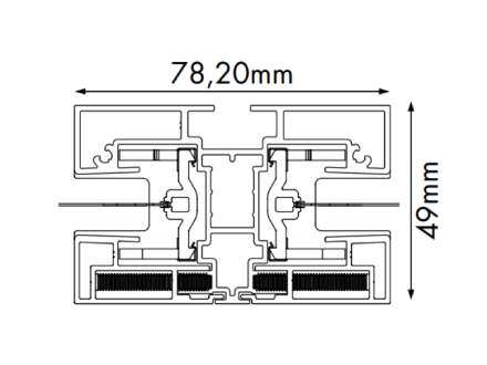 systeme de guidage double pour store vertical extérieur zip avec commande indépendante