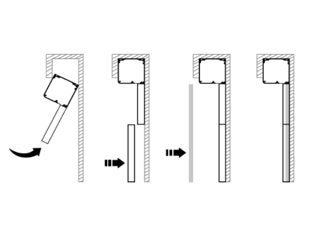 Option de pose en niche pour store extérieur enrouleur de terrasse ou balcon